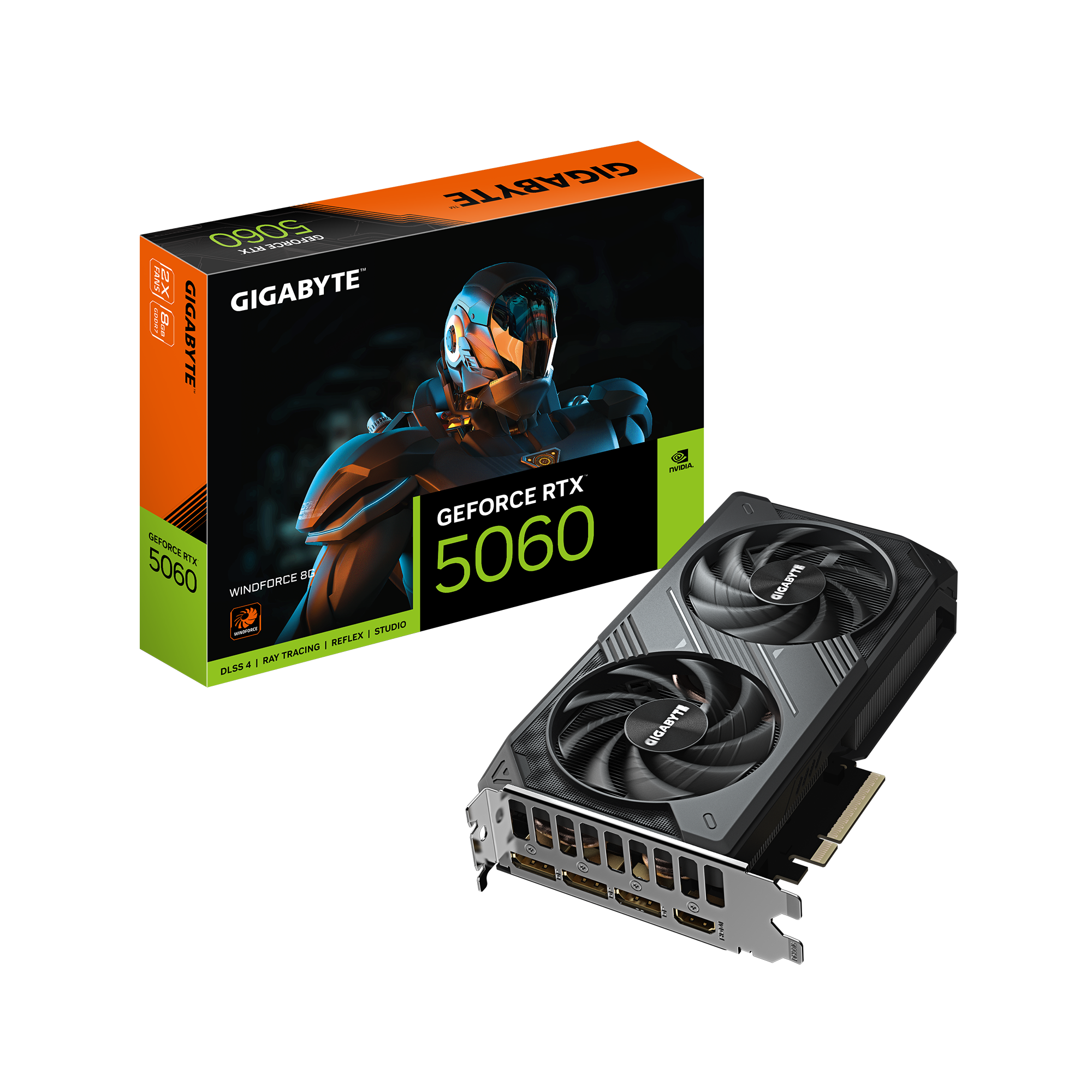 Видеокарта GIGABYTE GV-N5060WF2-8GD